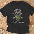 Skull Evil Old Man Biker Skull T-Shirt Geschenke für alte Männer