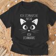 Sleep Ich Schnarche Nicht Ich Purre Katzen Ich Schnarche S T-Shirt Geschenke für alte Männer