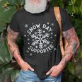 Snow Day Supporter Snowflake Winter Let It Snow T-Shirt Gifts for Old Men
