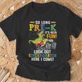 So Long Pre-K Kindergarten Here I Come Dinosaur Graduation T-Shirt Gifts for Old Men