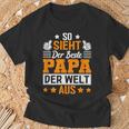 So Sieht Der Beste Papa Der Welt Ausatertag Geschenkidee T-Shirt Geschenke für alte Männer