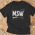 Social Worker Graduation Msw Grad Idea Est 2024 Women T-Shirt Gifts for Old Men