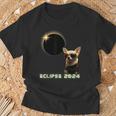 Solar Eclipse 2024 Chihuahua Wearing Glasses T-Shirt Gifts for Old Men