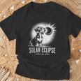 Solar Eclipse 2024 Dachshund Wearing Glasses T-Shirt Gifts for Old Men