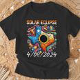 Solar Eclipse 2024 Texas 40824 Solar Eclipse T-Shirt Gifts for Old Men