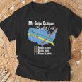 My Solar Eclipse Bucket List Total Eclipse April 2024 Sun T-Shirt Gifts for Old Men