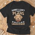 Sorry I Can't I Have Plans With My Labrador Retriever T-Shirt Gifts for Old Men