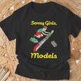 Sorry Girls I Only Hang With Models T-Shirt Gifts for Old Men