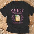 Spicy Margarita Cocktail Club Social Club Spicy Marg Womens T-Shirt Gifts for Old Men