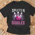 Splits 'N Giggles Bowling Team Bowler Sports Player T-Shirt Gifts for Old Men