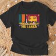 Sri Lanka Flag And Friendship T-Shirt Geschenke für alte Männer