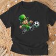 St Patrick's Day Irish Leprechaun Soccer Team Player T-Shirt Gifts for Old Men