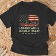 I Stand With Donald Trump 2024 Support Take America Back T-Shirt Gifts for Old Men