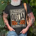Straight Outta The Penalty Box Hockey Player Fan Lover T-Shirt Gifts for Old Men
