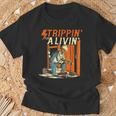 Stripping For A Living Electrician Work Powerline Electrical T-Shirt Gifts for Old Men