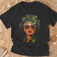 Strong Black Woman African American Camouflage Black Girl T-Shirt Gifts for Old Men