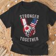 Stronger Together Canada Day Usa Couples T-Shirt Gifts for Old Men
