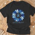 Sunflower Colon Cancer Awareness Month T-Shirt Gifts for Old Men