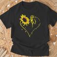 You Are My Sunshine Sunflower And Horse Lovers T-Shirt Gifts for Old Men