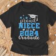 Super Proud Niece Of 2024 Graduate Awesome Family College T-Shirt Gifts for Old Men