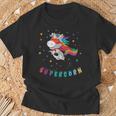 Supercorn Superhero Unicorn T-Shirt Geschenke für alte Männer