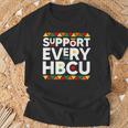 Support Every Hbcu Historical Black College Alumni T-Shirt Gifts for Old Men