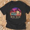 Surfer Big Sur California Vintage Van Surf T-Shirt Gifts for Old Men