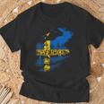 Sweden Flag Sverige Flag Elk Sweden T-Shirt Geschenke für alte Männer