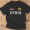 Syria Syrian Flag Syria T-Shirt Geschenke für alte Männer