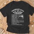 Tank Driver Tank Carrier Vi Tiger Tank Black S T-Shirt Geschenke für alte Männer