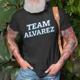 Team Alvarez Relatives Last Name Family Matching T-Shirt Gifts for Old Men