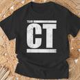 Team Ct Challenge Distressed T-Shirt Gifts for Old Men