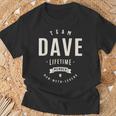 Team Dave Lifetime Member Name Dave T-Shirt Gifts for Old Men