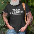 Team Ferrier Proud Family Surname Last Name T-Shirt Gifts for Old Men