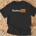 Techno Hub Music Festival Techno Music Lovers Or Dj T-Shirt Gifts for Old Men