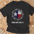 Come And Take It Texas Flag Barbed Wire Patriotic Usa T-Shirt Gifts for Old Men