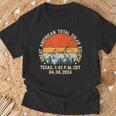 Texas Total Solar Eclipse April 8 2024 Astronomy Fans T-Shirt Gifts for Old Men