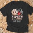 That's My Nephew Out There Baseball Aunt Auntie Mother's Day T-Shirt Gifts for Old Men