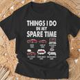 Things I Do In My Spare Time Drive Cars Look At Cars T-Shirt Gifts for Old Men