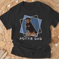 Tierliebhaber Herren Haustier Hund Papa Rottie Papa Rottweiler T-Shirt Geschenke für alte Männer