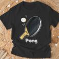 Tischtennis Partner Tischtennisschläger Ping Pong T-Shirt Geschenke für alte Männer