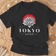 Tokyo Japan Lotus 1873 Vintage Retro Kanji Souvenir T-Shirt Geschenke für alte Männer