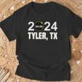 Total Solar Eclipse 04082024 Tyler Texas Solar Eclipse T-Shirt Gifts for Old Men