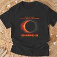 Total Solar Eclipse 2024 Columbus Indiana T-Shirt Gifts for Old Men