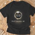 Total Solar Eclipse 2024 Plattsburgh Ny Totality Path T-Shirt Gifts for Old Men