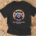 Total Solar Eclipse 2024 Raccoon Totality Cute Matching T-Shirt Gifts for Old Men