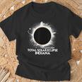 Total Solar Eclipse Indiana April 8 2024 American Totality T-Shirt Gifts for Old Men