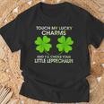 Touch My Lucky Charms And I'll Choke Your Little Leprechaun T-Shirt Gifts for Old Men