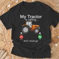 My Tractor Is Calling And I Must Go Tractor Lovers T-Shirt Gifts for Old Men