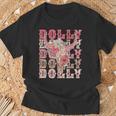 Trendy Dolly First Name Guitar Pink Cowgirl Western T-Shirt Gifts for Old Men